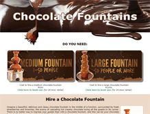 Tablet Screenshot of chocfountain.injohannesburg.co.za